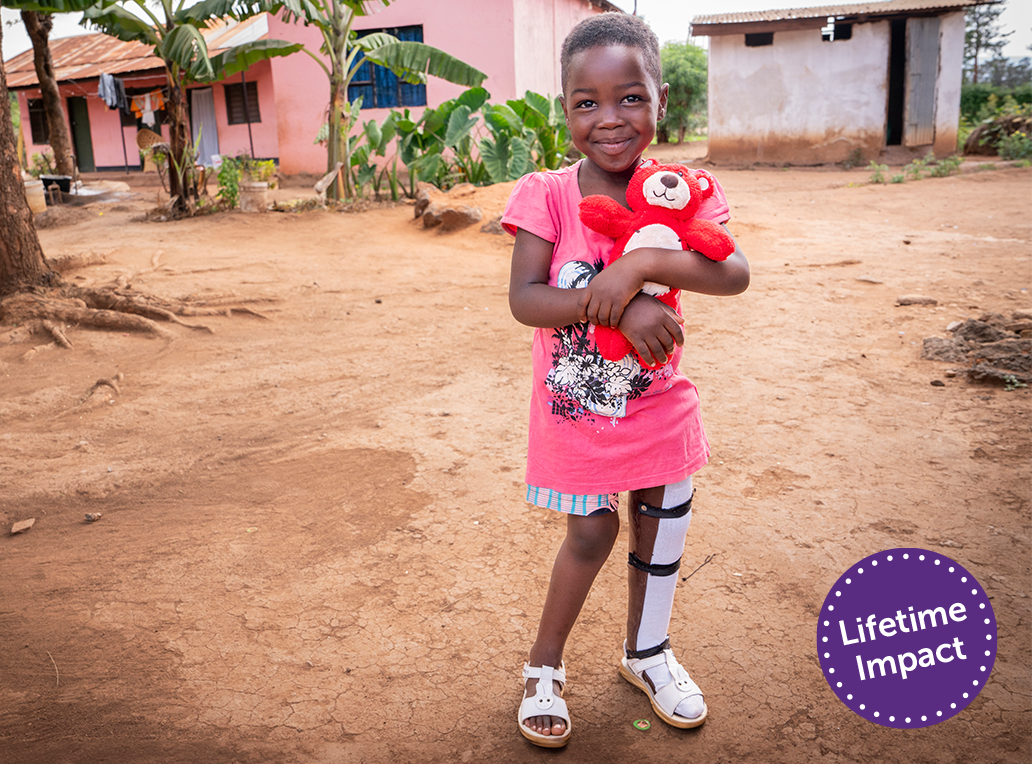 A Healing Hug for a Child (medical care + a bear to hug)