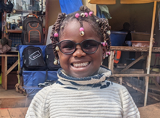 Powerful Eyeglasses for a Child